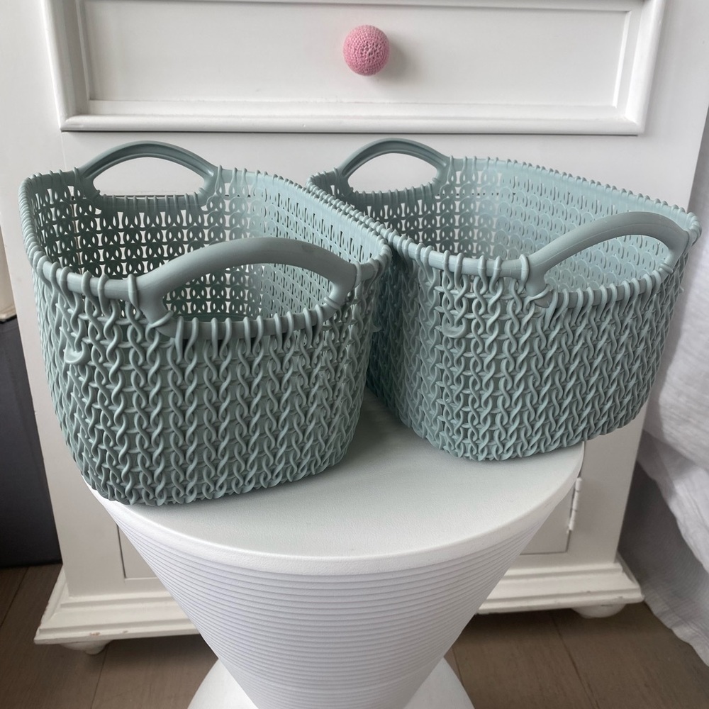 2 Mint Blue Basquets 3L